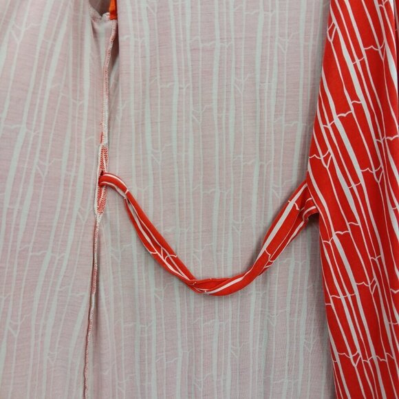 DIANE von FURSTENBERG Women's New Julian Two Wrap Dress 6 Silk Jersey Red Bamboo - Picture 5 of 8